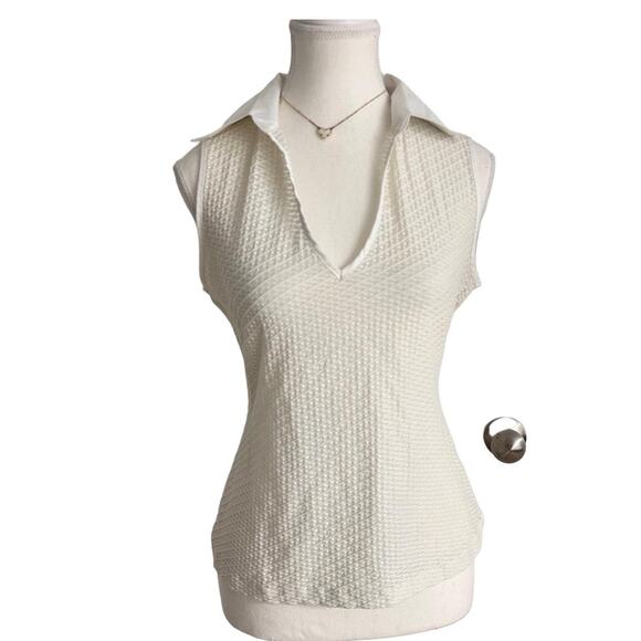 New York & Company Tops - New York & Company Women’s Size M Vintage Collard Plunging V Neck Old Money
